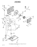 UNIT Diagram and Parts List for X05002W01  Roper Air Conditioner