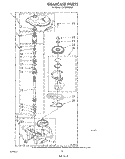 GEARCASE Diagram and Parts List for LA7000XSW1  Whirlpool Washer