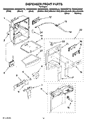 Part Location Diagram of 2321769T Whirlpool COVER-FRNT
