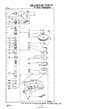 GEARCASE Diagram and Parts List for LA5400XMW0  Whirlpool Washer