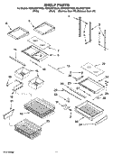 SHELF PARTS Diagram and Parts List for KBLS22ETSS00  KitchenAid Refrigerator