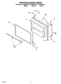 FREEZER DOOR Diagram and Parts List for GT1SHTXLT00  Whirlpool Refrigerator