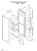 REFRIGERATOR DOOR Diagram and Parts List for 6ED22PKXEN00  Whirlpool Refrigerator