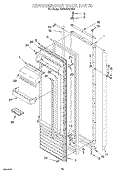 REFRIGERATOR DOOR Diagram and Parts List for KSSS48QDW03  KitchenAid Refrigerator