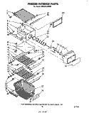 FREEZER INTERIOR Diagram and Parts List for EHD261SSWR1  Whirlpool Refrigerator