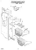 FREEZER LINER Diagram and Parts List for 8ED22DQXBN01  Whirlpool Refrigerator