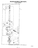 BRAKE AND DRIVE TUBE Diagram and Parts List for LA5578XSW1  Whirlpool Washer