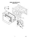 DOOR AND LATCH Diagram and Parts List for MT9160XYB1  Whirlpool Microwave