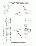 MOTOR AN Diagram and Parts List for KSRT25FWBL00  KitchenAid Refrigerator