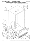 CABINET PARTS Diagram and Parts List for KSCK25FVMS03  KitchenAid Refrigerator