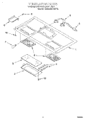 VENTILATION Diagram and Parts List for MHE11REQ1  Roper Microwave