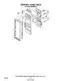 CONTROL PANEL Diagram and Parts List for MW8600XL2  Whirlpool Microwave