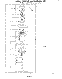 BASKET DRIVE AND BRAKE Diagram and Parts List for LA5710XPW1  Whirlpool Washer