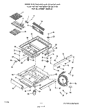 MAIN TOP Diagram and Parts List for 2144W0F  Roper Range
