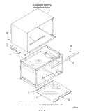 CABINET Diagram and Parts List for KCMS132SBL5  KitchenAid Microwave