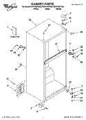 CABINET PARTS Diagram and Parts List for ER8VHMXTQ00  Whirlpool Refrigerator