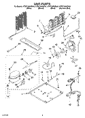 UNIT Diagram and Parts List for KTRC19MKSS01  KitchenAid Refrigerator