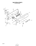 BACKSPLASH , LIT/OPTIONAL Diagram and Parts List for F5108L0  Roper Range