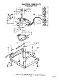 MACHINE BASE Diagram and Parts List for KAWE742WWH2  KitchenAid Washer