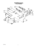 MANIFOLD Diagram and Parts List for SF365BEWN2  Whirlpool Range