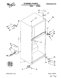 CABINET Diagram and Parts List for ET14NKXDW10  Whirlpool Refrigerator