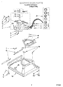 MACHINE BASE Diagram and Parts List for CAWX629JQ1  Whirlpool Washer