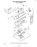 SECTION Diagram and Parts List for LE6800XPW0  Whirlpool Dryer