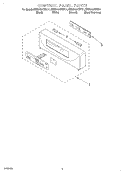 CONTROL PANEL Diagram and Parts List for KEBS107DBL11  KitchenAid Wall Oven