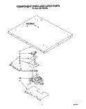 COMPONENT SHELF AND LATCH Diagram and Parts List for RM778PXXB0  Whirlpool Microwave Oven Combo