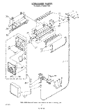 ICE MAKER Diagram and Parts List for ET22DMXTF00  Whirlpool Refrigerator