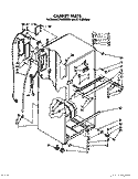 CABINET Diagram and Parts List for ET14JMXXN01  Whirlpool Refrigerator