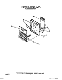 CONTROL PANEL Diagram and Parts List for MH6701XW1  Whirlpool Microwave