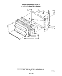 FREEZER DOOR Diagram and Parts List for ET16JMXRWR2  Whirlpool Refrigerator