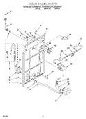 REAR PANEL Diagram and Parts List for KAWS850GQ1  KitchenAid Washer