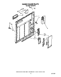INNER DOOR Diagram and Parts List for TUD5000Y0  Whirlpool Dishwasher