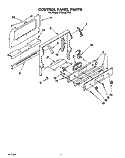 CONTROL PANEL Diagram and Parts List for SF365BEYN0  Whirlpool Range
