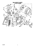 SECTION Diagram and Parts List for LE5770XWW0  Whirlpool Dryer