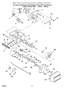 MOTOR AND ICE CONTAINER Diagram and Parts List for KSSP42QHS00  KitchenAid Refrigerator