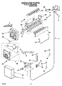 ICEMAKER PARTS Diagram and Parts List for KSSC36FMS02  KitchenAid Refrigerator