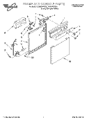 FRAME AND CONSOLE Diagram and Parts List for DU805DWGQ1  Whirlpool Dishwasher