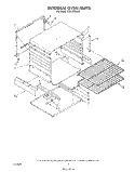 INTERNAL OVEN Diagram and Parts List for SE950PERW5  Whirlpool Range