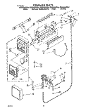 ICEMAKER, LIT/OPTIONAL Diagram and Parts List for ED22DWXTG04  Whirlpool Refrigerator