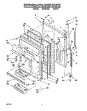 REFRIGERATOR DOOR Diagram and Parts List for EB21DKXAW02  Whirlpool Refrigerator