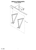INSTALLATION PARTS Diagram and Parts List for ACQ189PT1  Whirlpool Air Conditioner