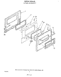 DOOR , LITERATURE AND OPTIONAL Diagram and Parts List for RS6100XKW0  Whirlpool Range
