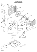 UNIT, LITERATURE Diagram and Parts List for BPAC1200AS0  KitchenAid Air Conditioner