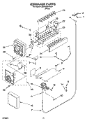 ICEMAKER PARTS, OPTIONAL PARTS Diagram and Parts List for BRS70BBANA01  Whirlpool Refrigerator