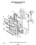 REFRIGERATOR DOOR , NOT ILLUSTRATED Diagram and Parts List for ET18AKXTN02  Whirlpool Refrigerator