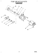 PUMP AND MOTOR Diagram and Parts List for DU8016XB1  Whirlpool Dishwasher