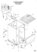 CABINET, OPTIONAL Diagram and Parts List for DP8500XXN3  Whirlpool Dishwasher